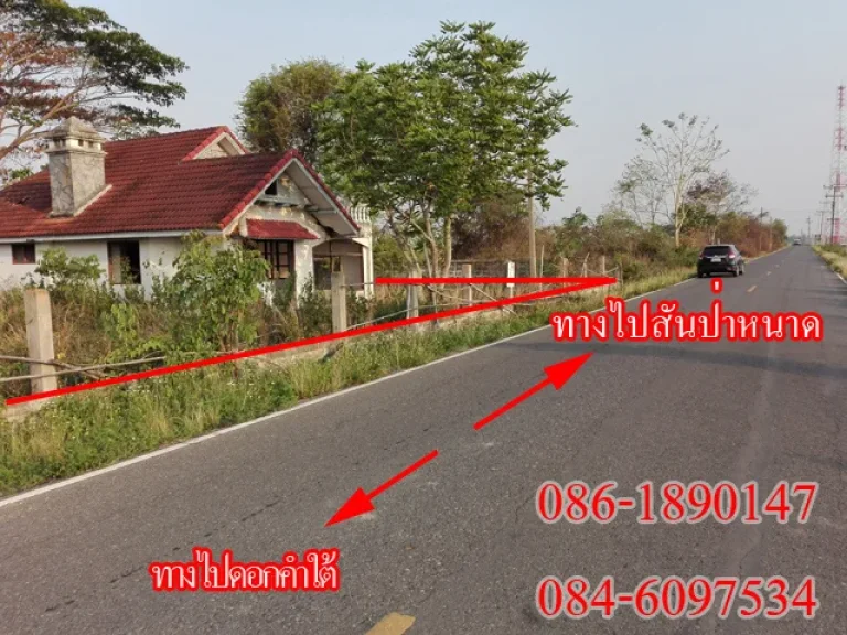 ขายที่ดินพร้อมสิ่งปลูกสร้าง 100 ตรว ปากทางบ้านสันป่าหนาด ตดอกคำใต้