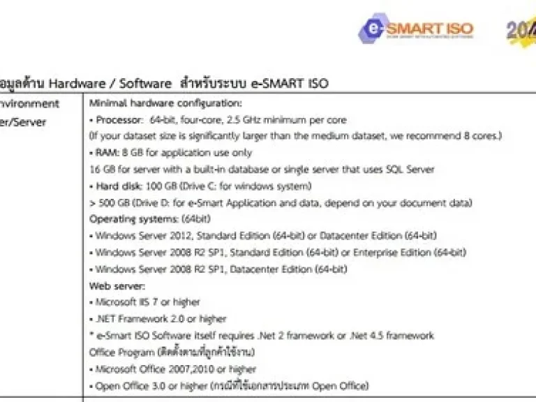 New ซอฟต์แวร์ระบบควบคุมคุณภาพ e-SMART ISO ลดข้อผิดพลาดในการทำงานตามระบบมาตรฐาน ค้นหาเอกสารได้ง่าย ถูกต้อง แม่นยำ ตามมาตรฐาน ISO