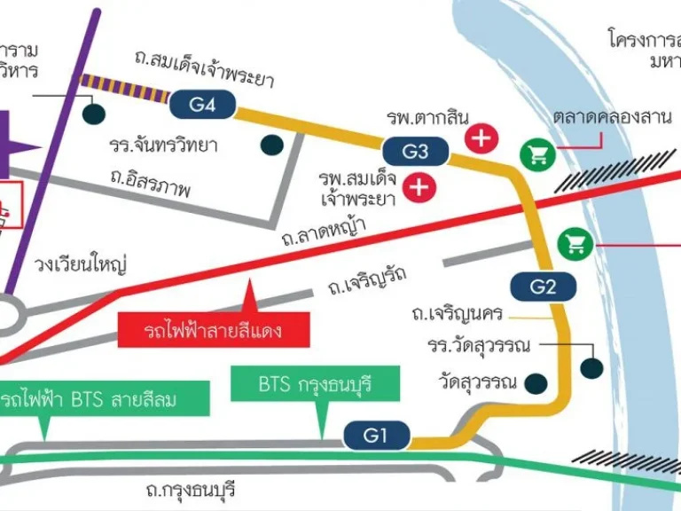 ที่ดินวงเวียนใหญ่ 210ตรว เพียง 1 นาทีถึง สถานี BTSMRT และ 10นาทีจาก ICONSIAM