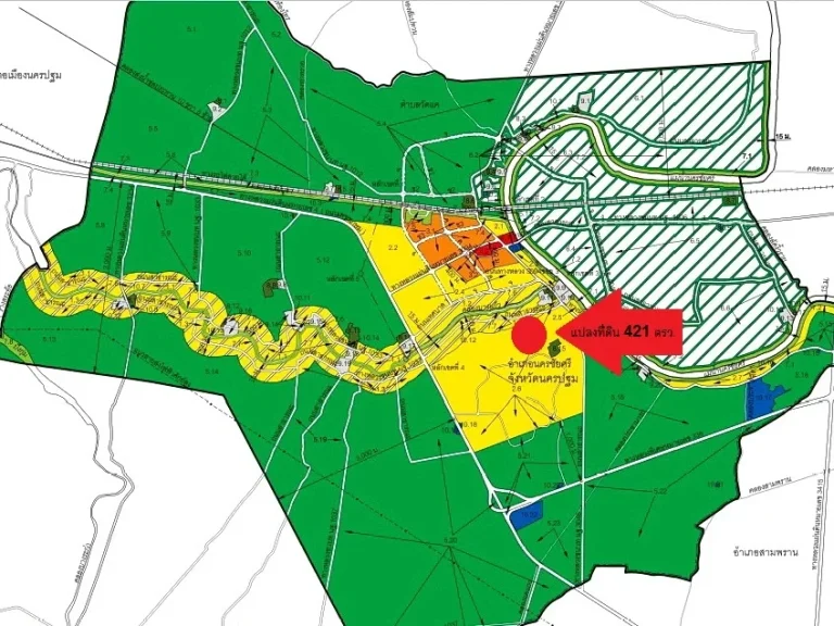 ขายที่ดินเปล่า 421 ตรว ในสนาม กฤษดาซิตี้ กอล์ฟฮิลล์ นครปฐม เหมาะสร้างบ้านพัก ถูกกว่าประเมินที่ดิน