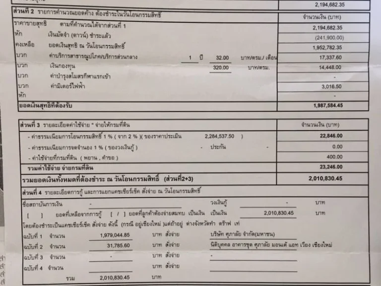 ขายใบจองคอนโด ศุภาลั มอนเต้ ราคาทุน