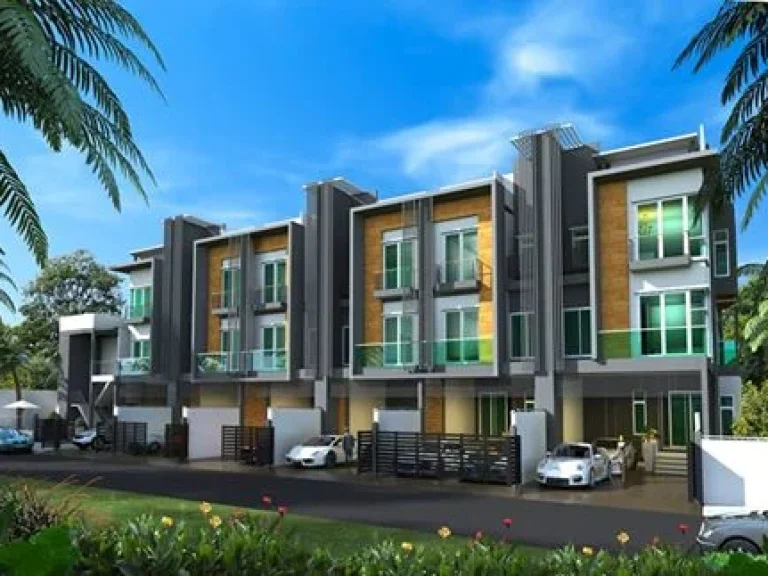 ขาย Town Home กึ่ง Home Office โครงการ De Rich 3 ชั้น 30 ตรว 295 ตรม รามอินทรา-วัชรพล