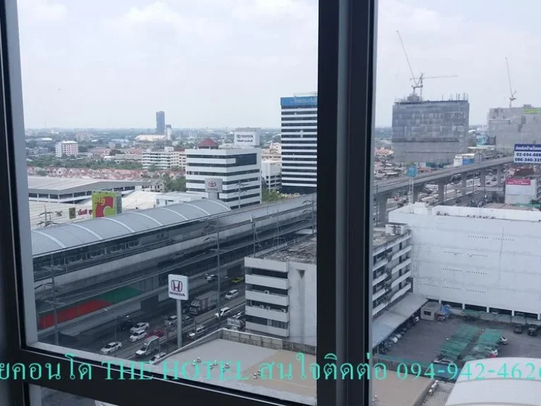 ขายคอนโด The Hotel ขนาด 32 ตรม 1 Bedroom ชั้น 14 คอนโดติดทางขึ้นลงสถานีรถไฟฟ้าบางกระสอ