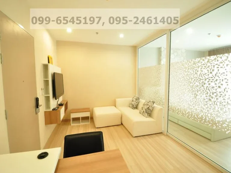 ห้องชุด 33 ตรม ติด MRT ศรีพรสวรรค์ โครงการ The Hotel Serviced Condo ชั้น8 เฟอร์ครบ