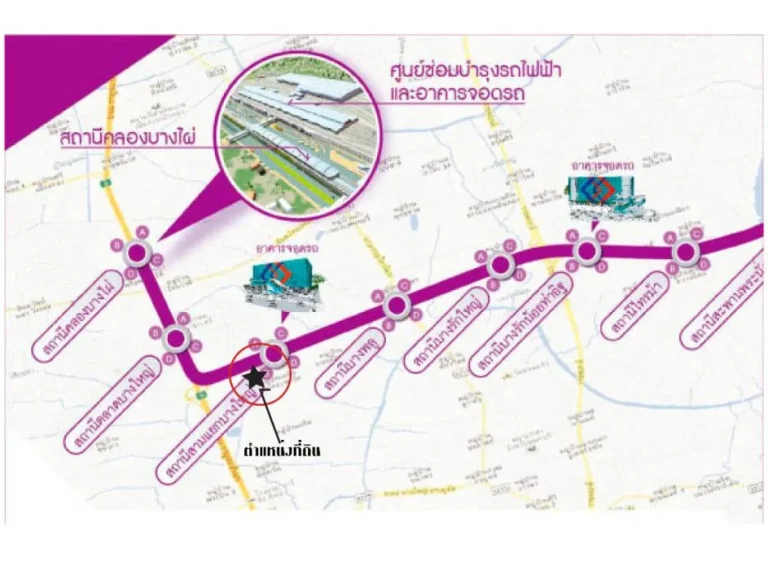 ขายที่ดินติดถนน รัตนาธิเบศร์ ใกล้สถานีรถไฟฟ้าสามแยกบางใหญ่ เนื้อที่ 11-2-60 ไร่