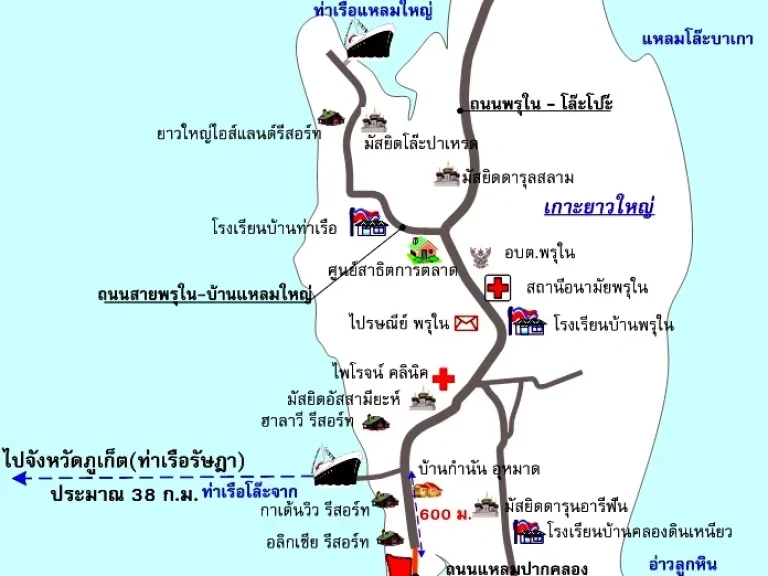 ขายที่ดินติดชายหาด เกาะยาวใหญ่