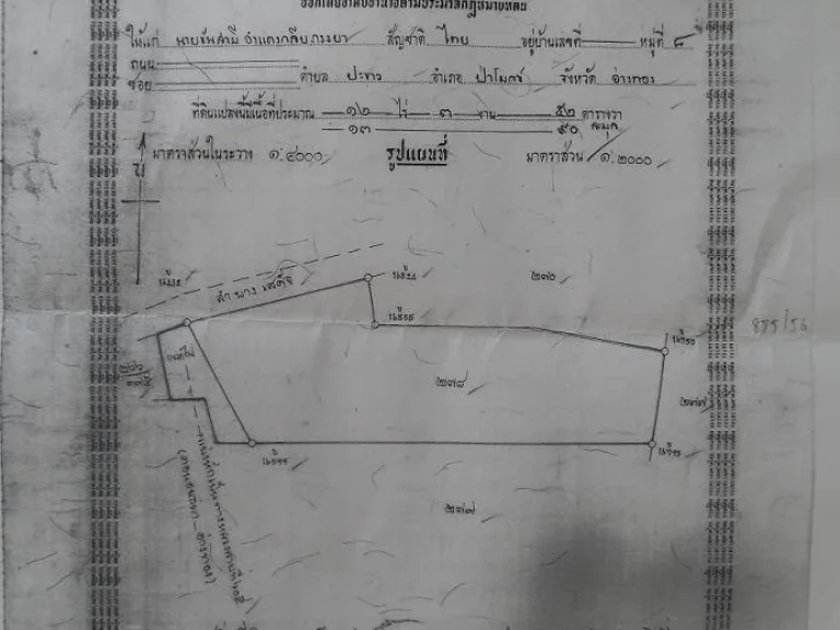 ขายที่ดิน 26 ไร่ อ่างทอง ติดถนน 4 เลน อยุธยา - ป่าโมก