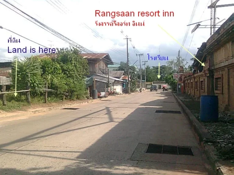 ขายที่ดิน 150 ตรว หลังโรงพยาบาลนางรอง ตรงข้ามรังสรรรีสอร์ท Land for sale 150sqwOpposite Rungsaan resort inn300m from 24 Rd