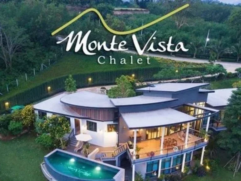 ขายบ้านหรู Pool Villa 2 ชั้นบนเชิงเขา รีสอร์ท Monte Vista ทำเลดี วิวสวยมาก