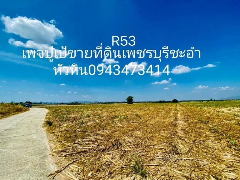 ขายที่ดิน 1 ไร่ จังหวัดประจวบคีรีขันธ์ อำเภอหัวหิน ตำบลหินเหล็กไฟ