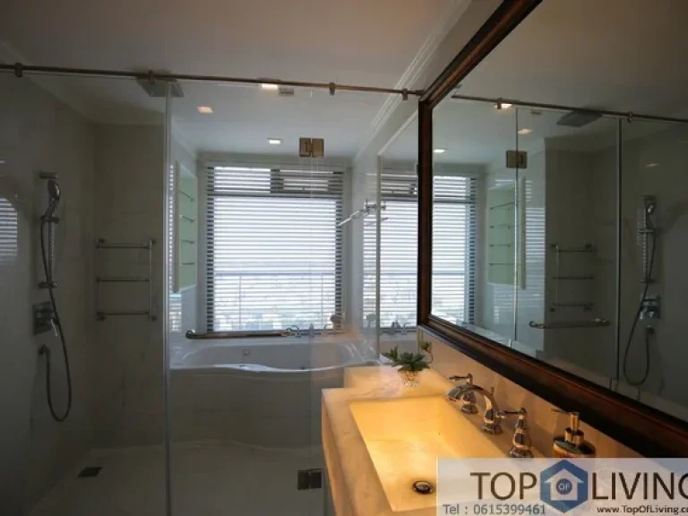 A luxurious 3 bedrooms bathrooms condo with large balcony overlooking onto the Chao Phraya River