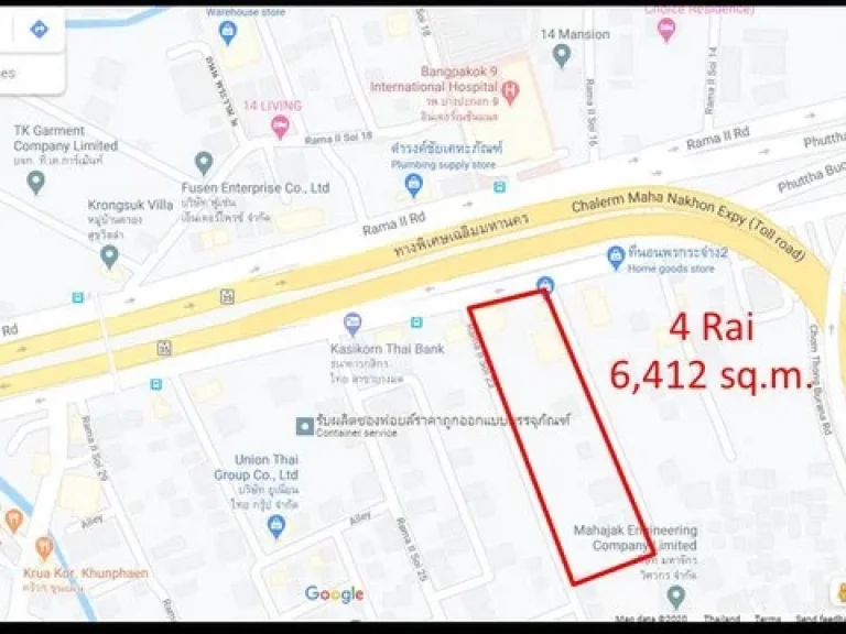 ให้เช่าที่ดินแปลงงาม ตรงข้ามโรงพยาบาลบางปะกอก 9 พระราม 2 กรุงเทพฯ 0801532451