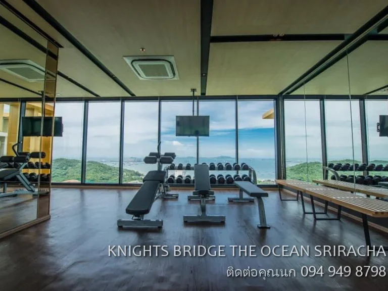 FOR SALE CONDO KNIGHTS BRIDGE THE OCEAN SRIRACHA 54 ตรม ห้องมุม วิวภูเขา