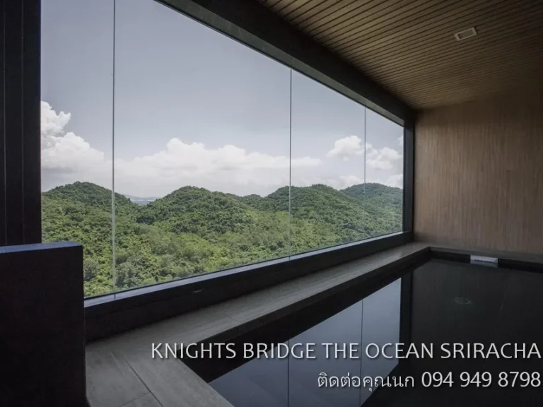 FOR SALE CONDO KNIGHTS BRIDGE THE OCEAN SRIRACHA 54 ตรม ห้องมุม วิวภูเขา