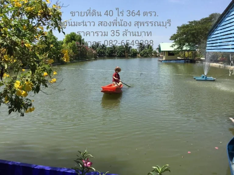 ขายที่ดินพร้อมสวนเกษตร โกดัง และ บ้านพัก พท 40 ไร่ 364 ตรวอยู่ดอนมะนาว สุพรรณบุรี