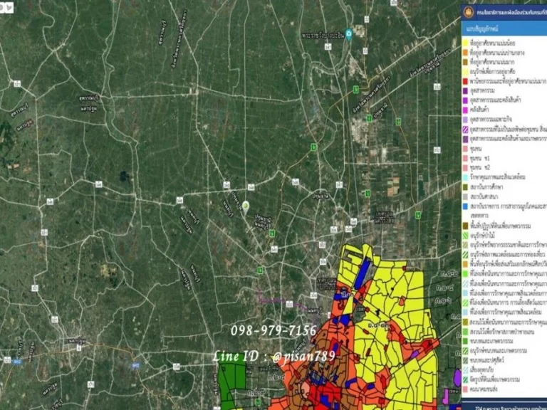 ขายที่ดิน 73 ไร่ อำเภอปากเกร็ดติดถนนเลียบคลองชลประทาน ใกล้โลตัส