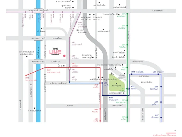 ขาย คอนโด THE LINE วงศ์สว่าง ใกล้ MRT วงศ์สว่าง 200 เมตร