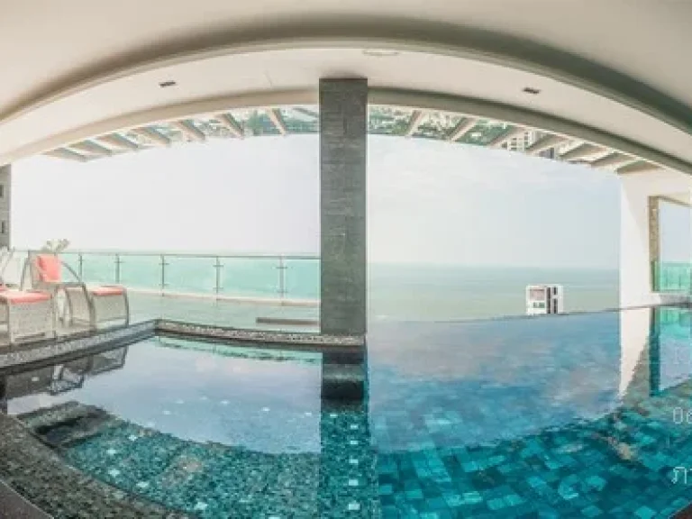 ขาย Penthouse pool villa ติดทะเล 3 นอน 3 น้ำ 450 ตรม มีสระว่ายน้ำ ใหญ่สุดในชลบุรี