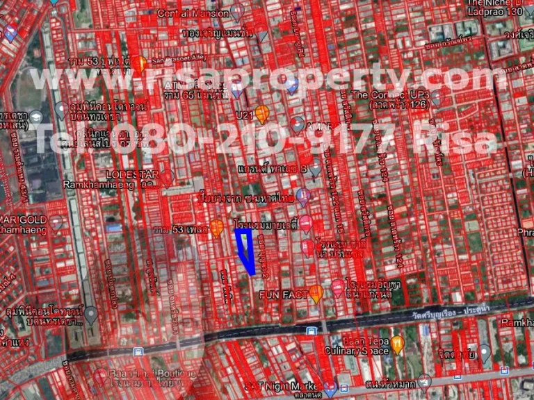 ขายที่ดินลาดพร้าว ซอย 122 ขนาด 380 ตรว ที่ดินอยู่ในหมู่บ้าน l Risapropertycom