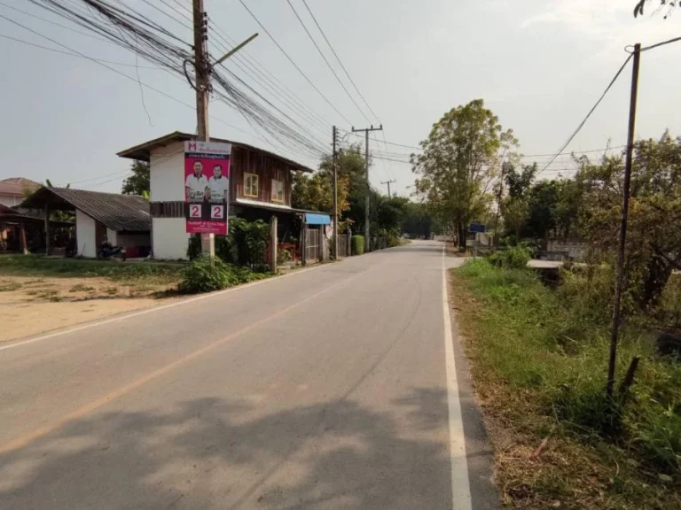 ขายที่ดินติดถนนห่างถนนหลัก 500 เมตร ต้นเปา ค้าขายได้