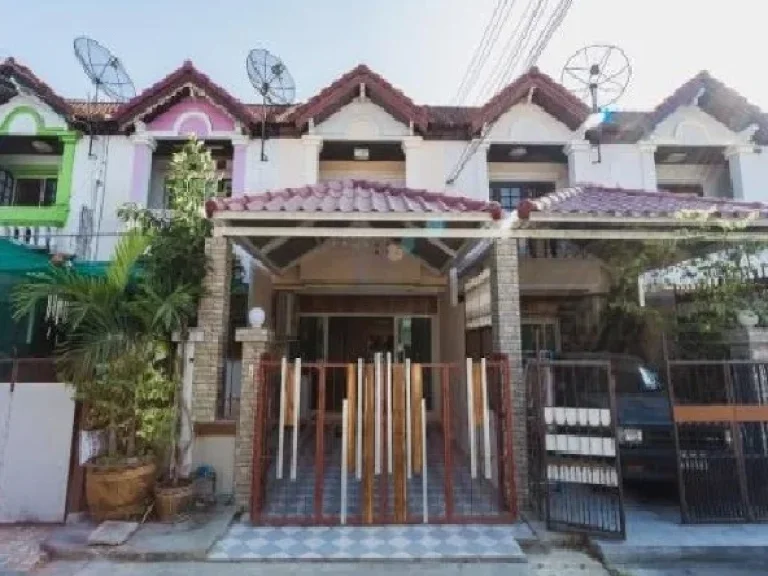 For Rent ให้เช่าทาวน์เฮ้าส์ 2 ชั้น ซอยบางนา ตราด 56 ซอยเนชั่น พร้อมเฟอร์นิเจอร์ แอร์ 4 เครื่อง อยู่อาศัย เลี้ยงสัตว์ตัวเล็กได้