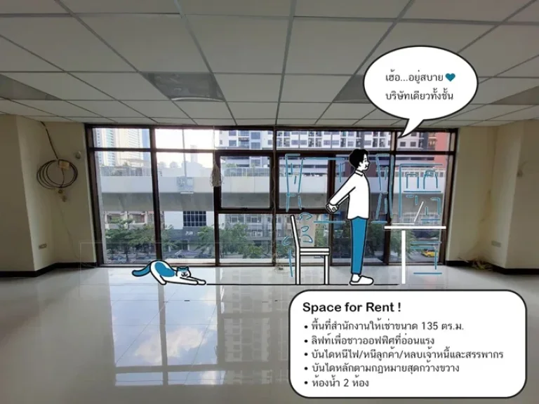 Office for rent near Icon Siam ให้เช่าพื้นที่สำนักงานออฟฟิตขนาดเล็กราคากันเอง