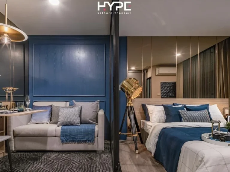 ขายดาวน์ คอนโด HYPE สาทร-ธนบุรี ห้อง studio 252 ตรม เฟอร์ครบ ใกล้ BTS กรุงธนบุรี