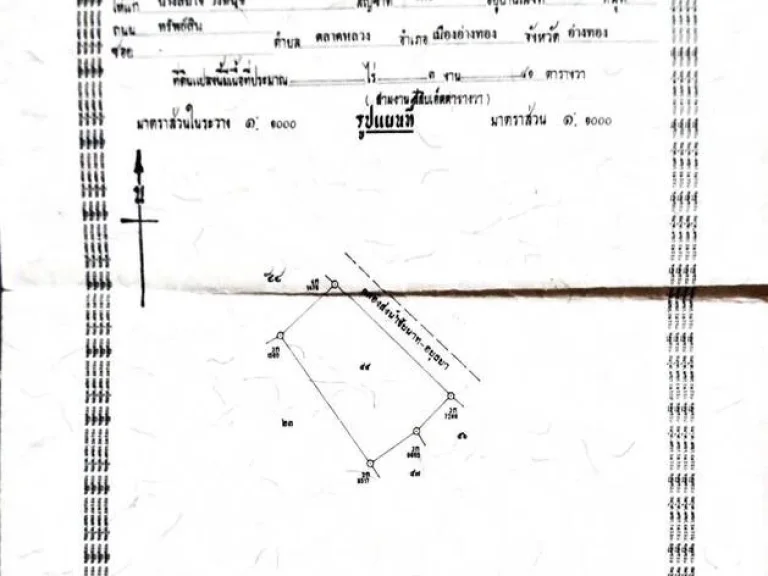 ขายที่ดิน ติดถนนใหญ่ และวัดกำแพง อำเภอไชโย จังหวัดอ่างทอง