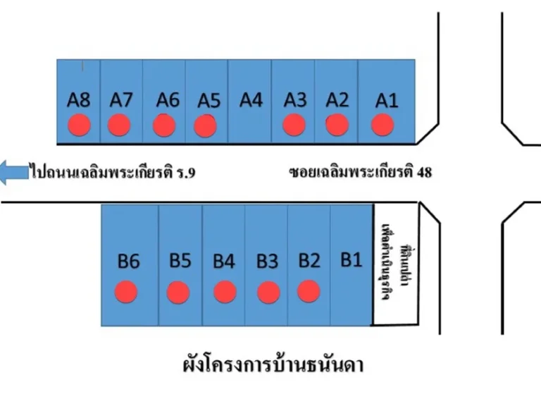 ขายทาวน์โฮม 3 ชั้น โครงการบ้านธนันดา เฉลิมพระเกียรติร9 ซอย 48 ประเวศ กรุงเทพ