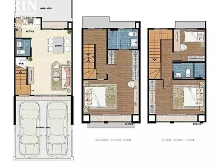 ขายทาวน์โฮม 3 ชั้น บ้านกลางเมือง พระราม 9 เฟส2 บ้านหลังมุม