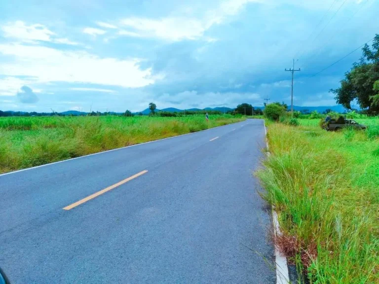 ขายที่ดินอู่ทองวิวเขาสวย ติดถนนลาดยางบรรยากาศดี เหมาะสร้างบ้านสวนปลูกผักอยู่ยามเกษียณ