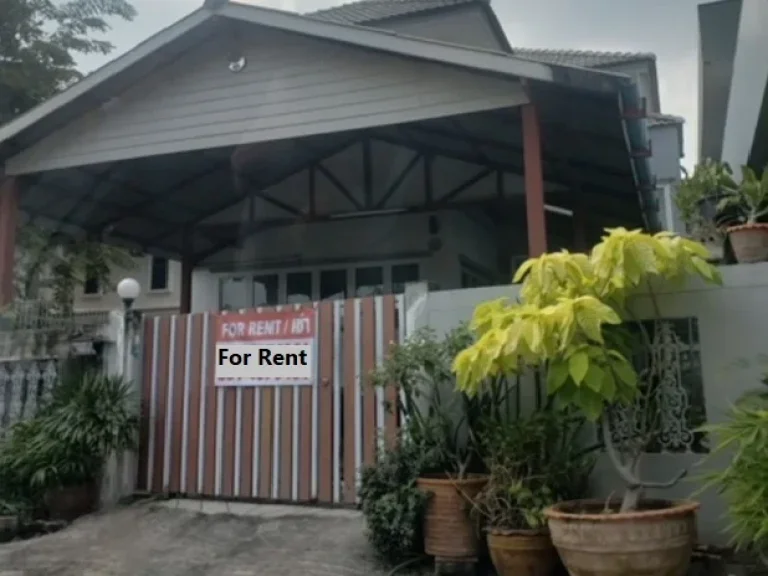 For Rent ให้เช่าบ้านเดี่ยว 2 ชั้น หมู่บ้านสัมมากร รามคำแหง 110 บ้านสวย แอร์ 3 เครื่อง