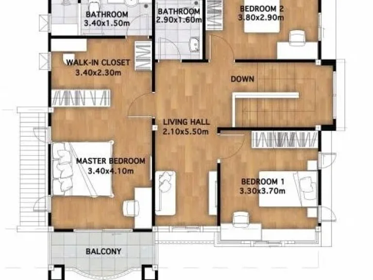 บ้านเดี่ยว 2 ชั้น สไตล์ European Urbanity ต สันกลาง อ สันกำแพง จ เชียงใหม่