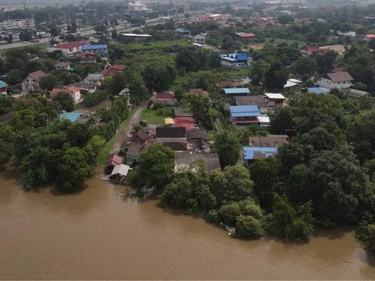 ขาย ที่ดินสวย พร้อมบ้าน ติดแม่น้ำป่าสัก 4 ไร่ อำเภอนครหลวง อยุธยา