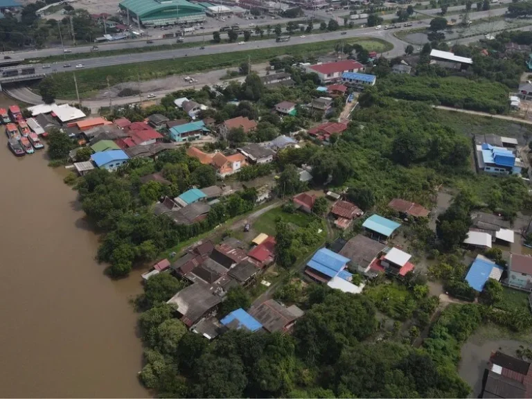 ขาย ที่ดินสวย พร้อมบ้าน ติดแม่น้ำป่าสัก 4 ไร่ อำเภอนครหลวง อยุธยา