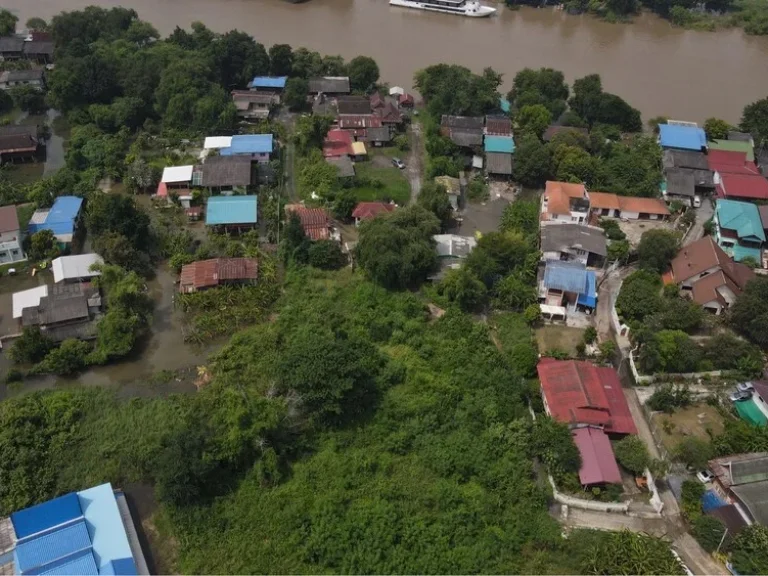 ขาย ที่ดินสวย พร้อมบ้าน ติดแม่น้ำป่าสัก 4 ไร่ อำเภอนครหลวง อยุธยา