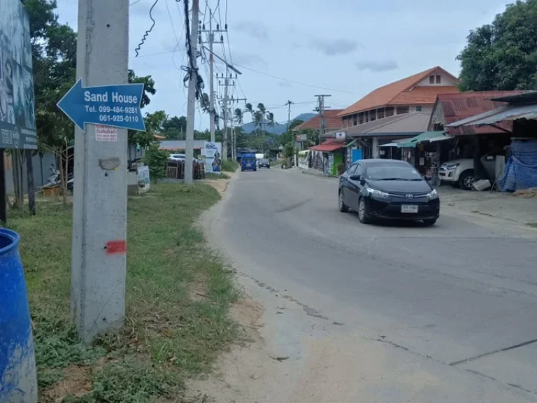 ขายที่ดินบนเกาะสมุย 4ไร่ใกล้หาดเฉวงและสนามบิน5นาทีซีวิวที่ราบ