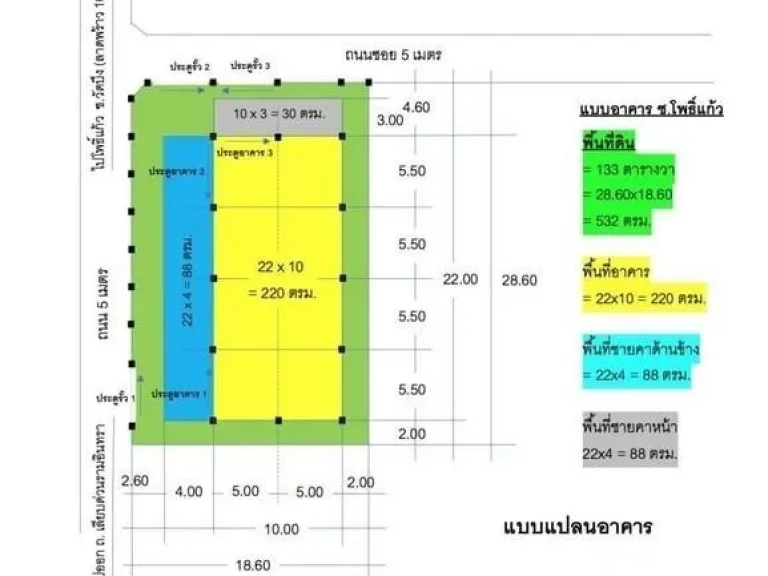 ให้เช่าโกดังเนื้อที่ 133 ตารางวา ซอยลาดพร้าว 101 ใกล้ๆเลียบด่วน