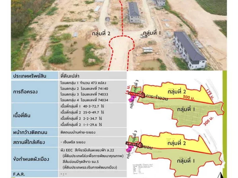 ขายที่ดินเปล่า เหมาะสำหรับทำโครงการจัดสรรได้ ถนนทางหลวงบ้านบึง-ระยอง ใกล้เซ็นทรัล ระยอง