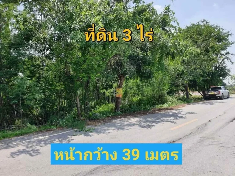 ขายที่ดินราคาถูกมาก 3 ไร่ ใกล้ มหาวิทยาลัยชินวัตร ติดถนน ปท3047 ตบางเตย อสามโคก จปทุมธานี