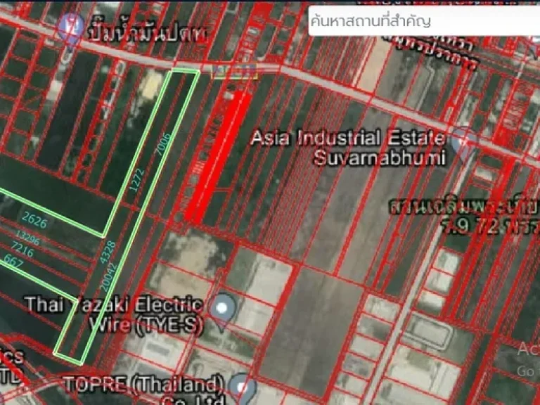 ขายที่ดิน 105 ไร่ ถนนลาดกระบัง-ฉะเชิงเทรา ห่างสามแยกลาดกระบัง 18 กมห่างตลาดคลองสวน100 ปี 55 กม