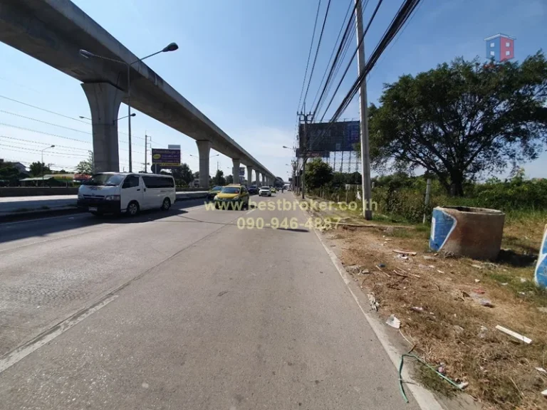 ขาย ที่ดิน 27 ไร่ 308 ตรว กว้างติด ถรัตนาธิเบศร์ 100 เมตร ใกล้แยกบางพลู