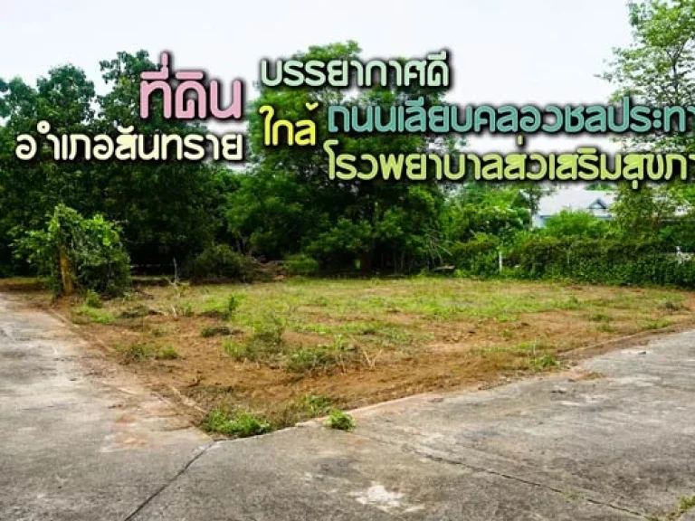 ขายที่ดิน บรรยากาศดี ใกล้ถนนเลียบคลองชลประทาน สันทราย เชียงใหม่