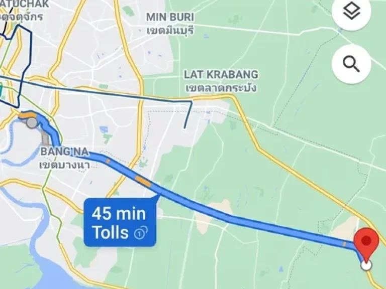 ให้เข่า ที่ดินโซน EEC บางนา-ตราด กม 42 ห่างสนามบิน ครึ่ง ชม