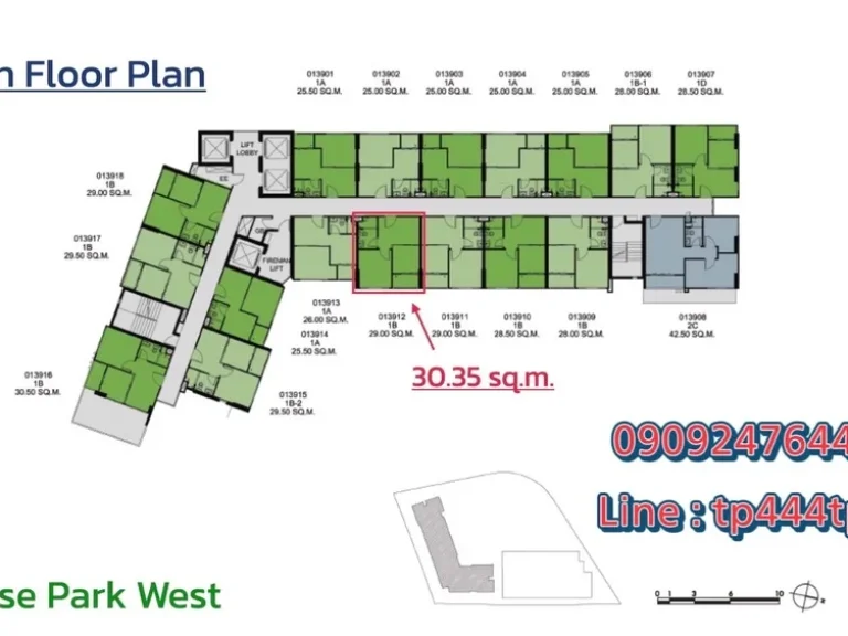 ขายด่วน คอนโด The Base Park West ห้องชั้นสูงสุด ถนนสุขุมวิท กรุงเทพมหานคร