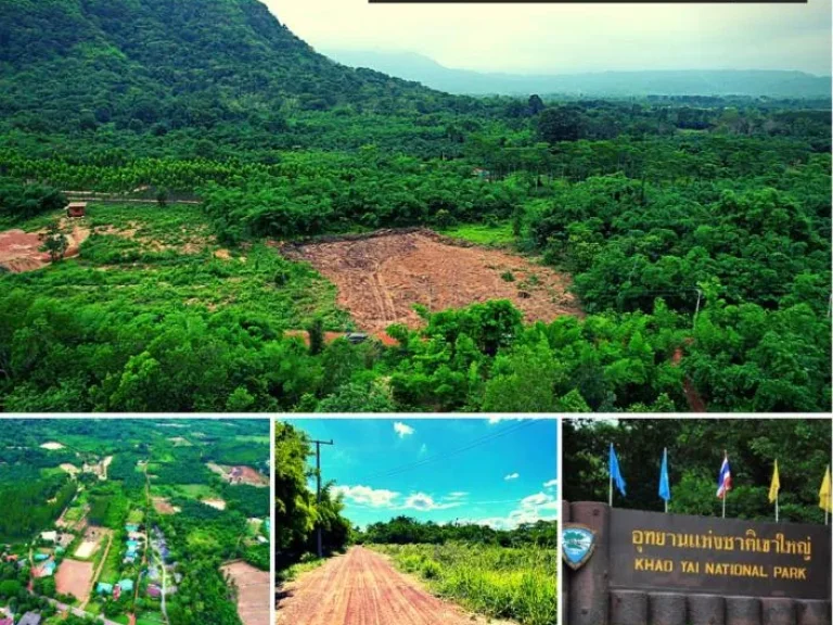 ขายที่ดินติดภูเขาใกล้ด่านขึ้นเขาใหญ่ อำเภอเมืองปราจีนบุรี จังหวัดปราจีนบุรี