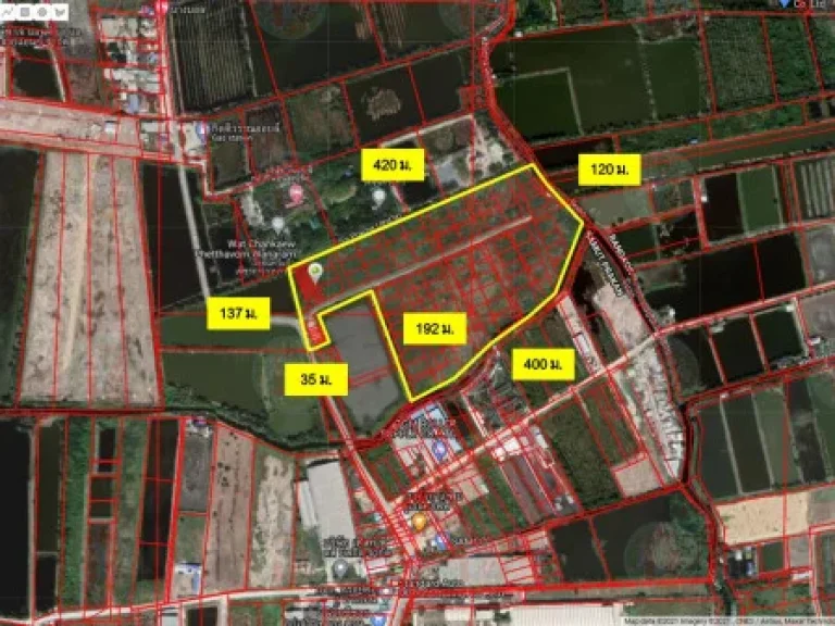 ขาย ที่ดิน 53ไร่ 1 งาน 172 ตรวา ประชาอุทิศ 90 เหมาะทำจัดสรร