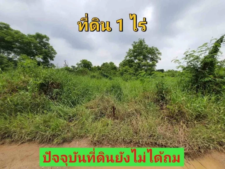 ขายที่ดิน 1 ไร่ ราคาถูกเหมาะลงทุน ซอยเอราวัณ 36 อคลองหลวง จปทุมธานี