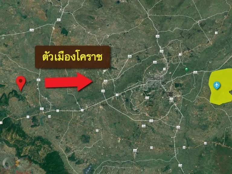 ขายที่ดินเปล่า 18-1-22 ไร่ อสีคิ้ว จนครราชสีมา ติดถนน วิวภูเขา อากาศบริสุทธิ์