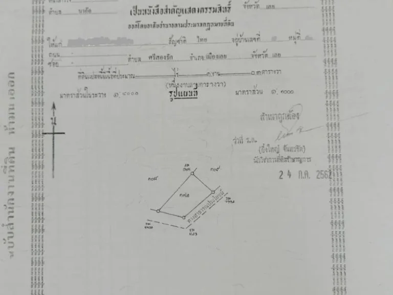 ขายที่ดินสำหรับสร้างบ้าน 103 ตรวซอยตรงข้ามปั้มคาลเท็กซ์นาอ้อ อเมือง จเลย